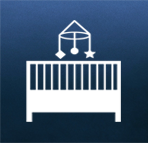 Ikona łóżeczko dla dziecka