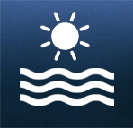 Ikona odległość do plaży